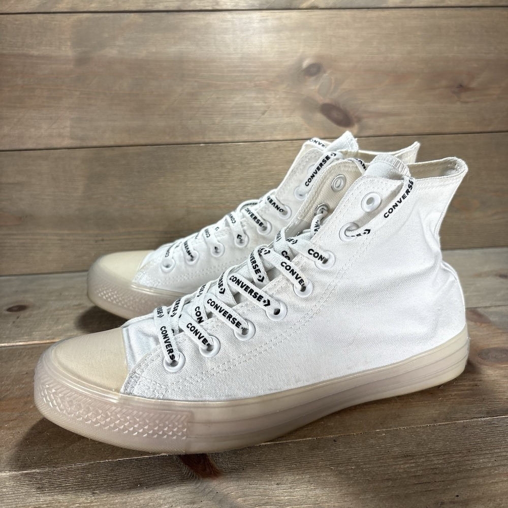 converse all star chuck taylor womens size 9 shoes white hightop sneakers